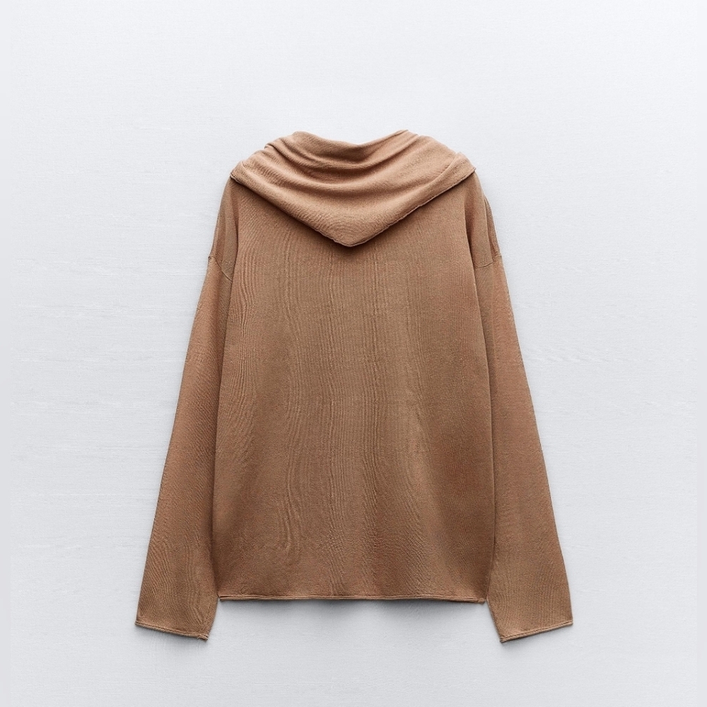 Elegant Tan Women's Sweater - Picture 6 of 9